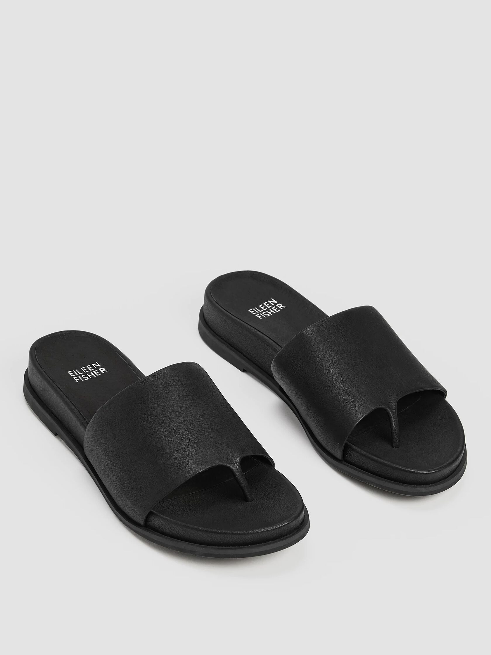 Duet Tumbled Leather Sandal | Eileen Fisher
