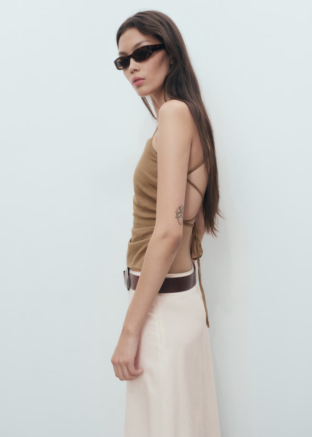 Open-back cotton top - Women | MANGO United Kingdom | MANGO (UK)