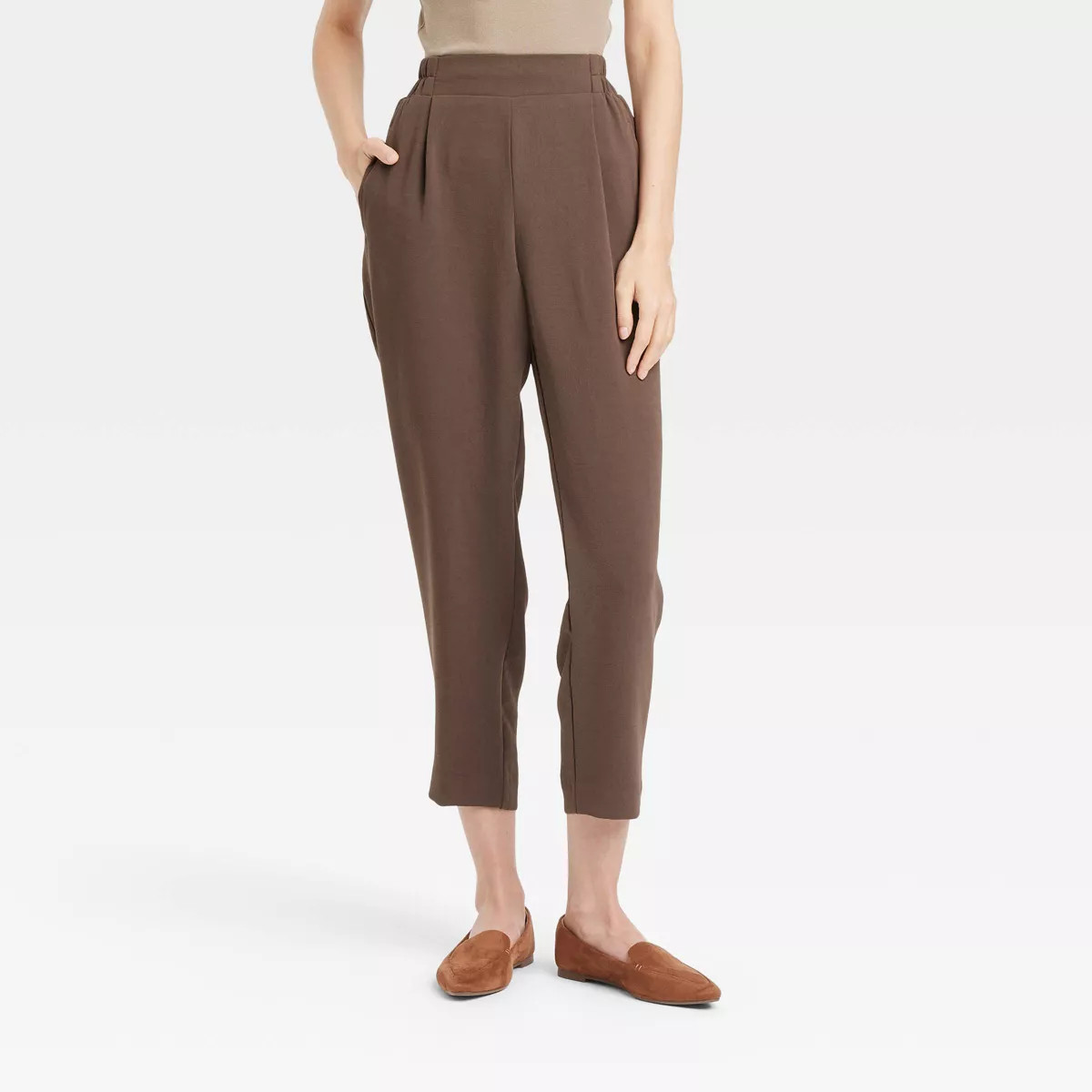 Women's High-Rise Tapered Ankle Pull-On Pants - A New Day™ | Target