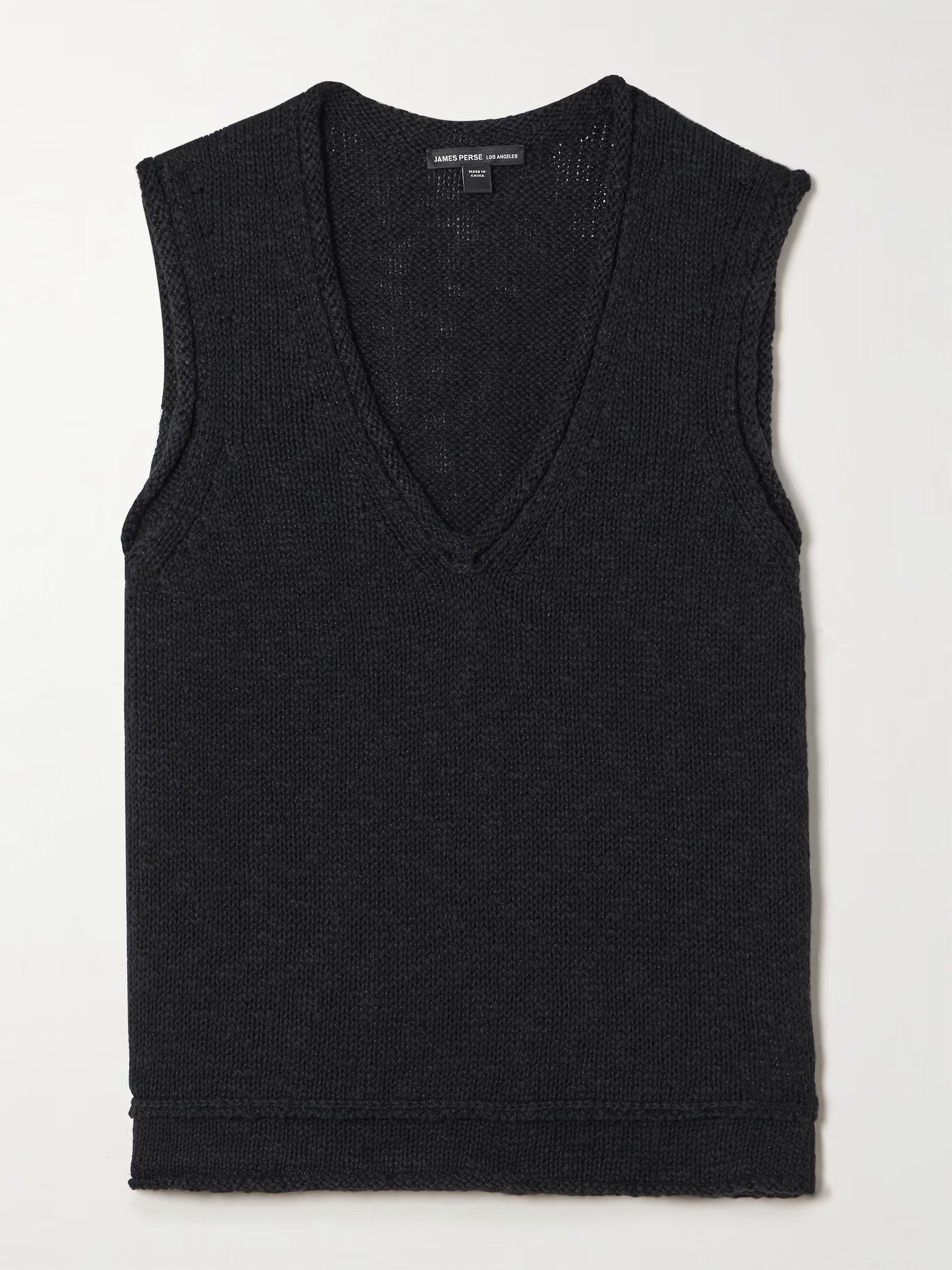 Ribbed cotton and linen-blend tank | NET-A-PORTER (UK & EU)