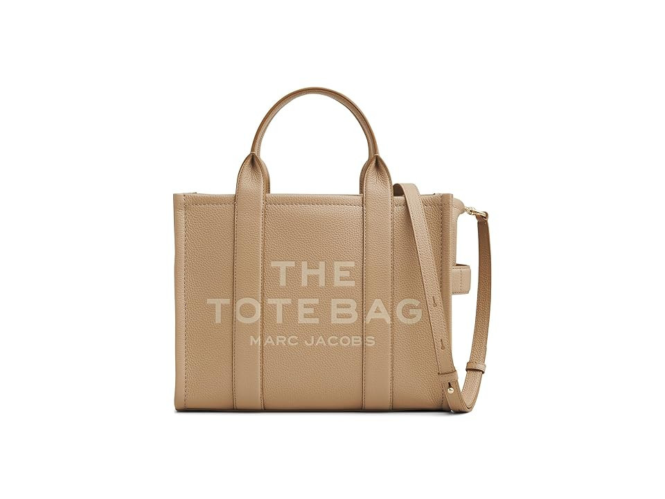 Marc Jacobs The Leather Medium Tote Bag Tote Handbags Camel | Zappos