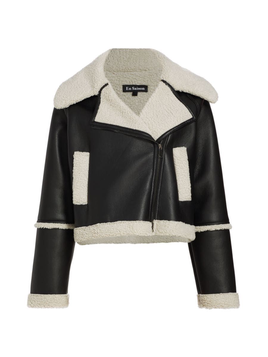 Chrisley Faux Leather Moto Jacket | Saks Fifth Avenue