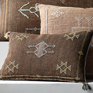 Rust Color 20x20 Cactus Silk Pillow Covermoroccan Boho Throw - Etsy | Etsy (US)