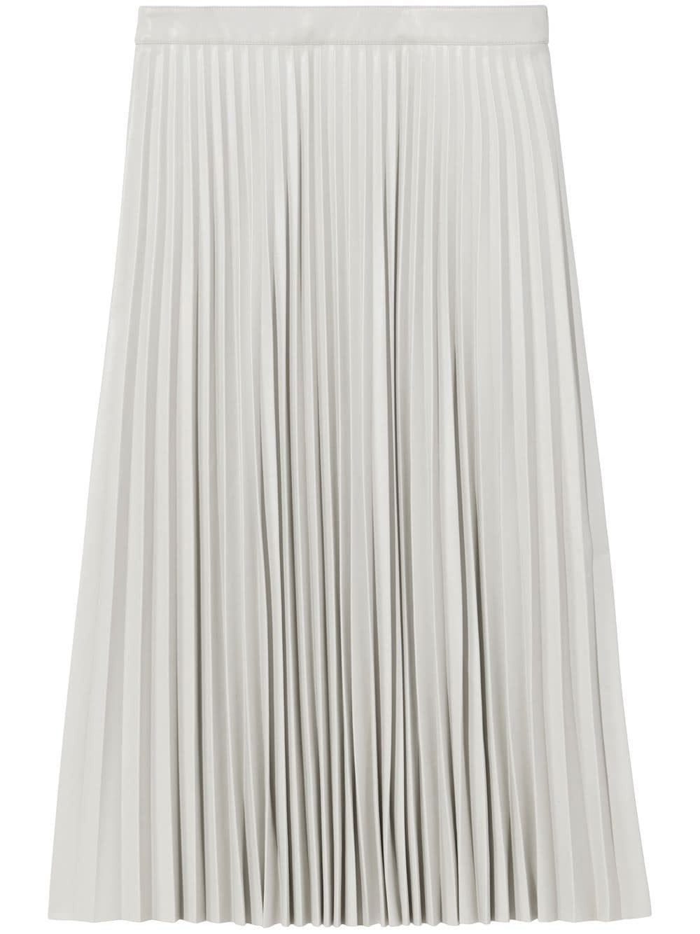 Proenza Schouler White Label faux-leather pleated skirt | Farfetch Global