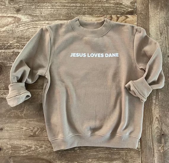 Jesus Loves Me Personalized Sweatshirt, Jesus Loves You | Etsy (US)
