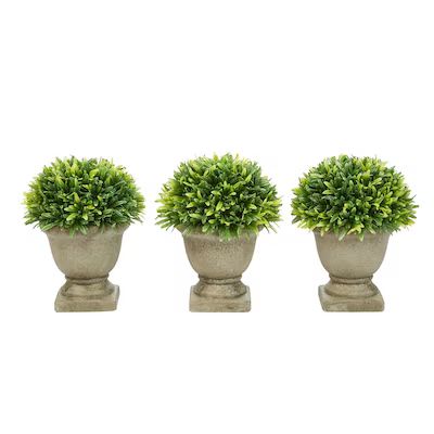 Nature Spring 7.5-in Green Indoor or Outdoor Artificial Silk Plants Lowes.com | Lowe's