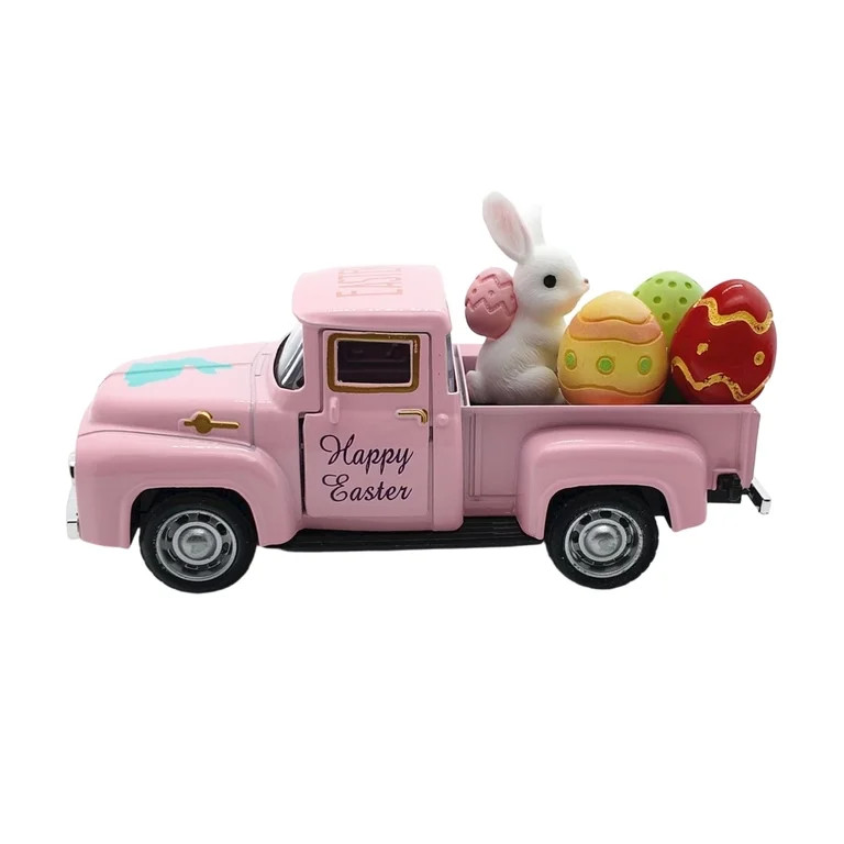 Yanxiao Easter Decorations Trucks, 5" Mini Metal Easter Trucks Tabletops with Eggs Plastic and Bu... | Walmart (US)