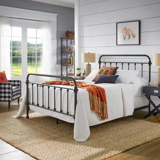 Giselle Antique Dark Bronze Iron Bed by iNSPIRE Q Classic | Bed Bath & Beyond