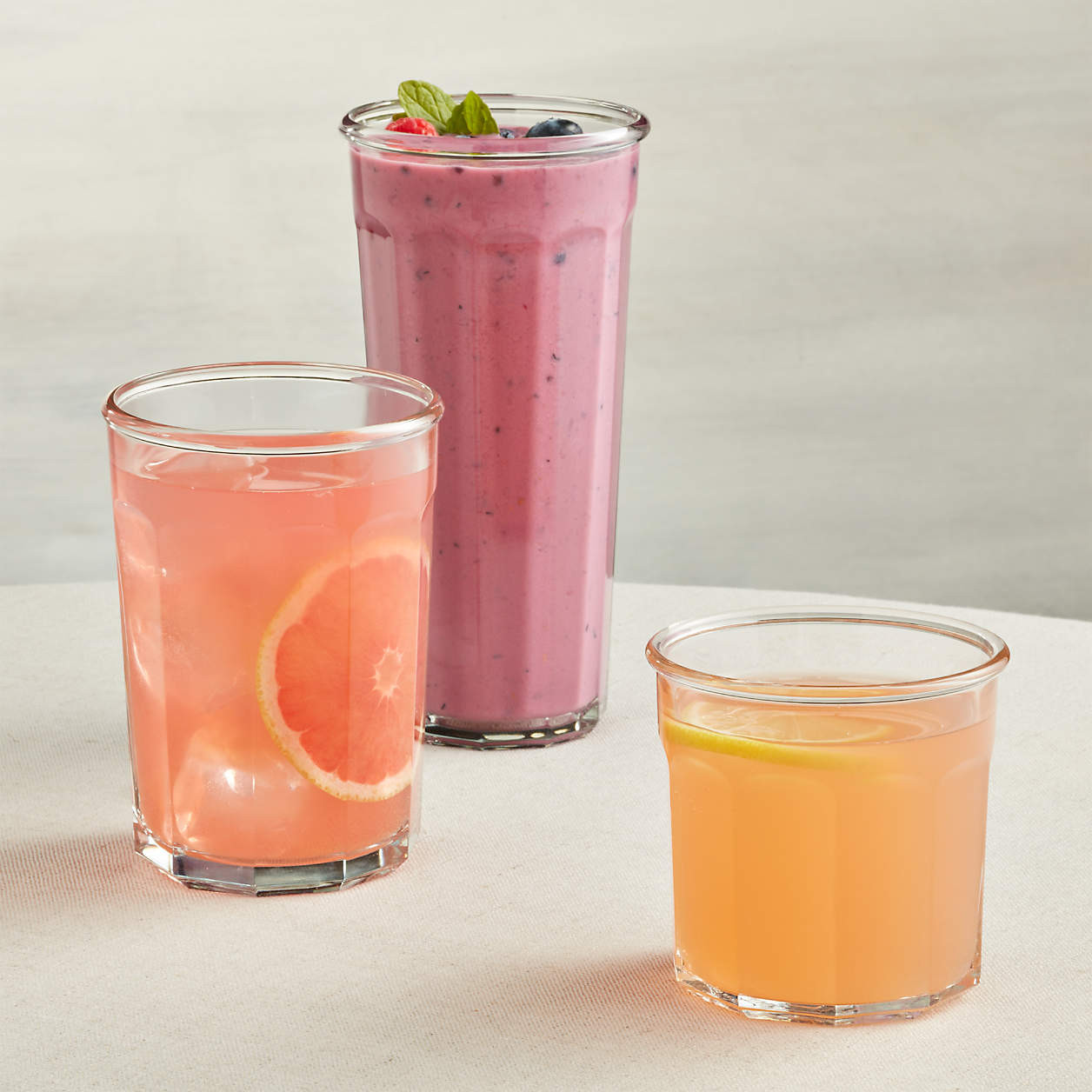 Large Working Glasses 21 oz., Set of 12 + Reviews | Crate and Barrel | Crate & Barrel