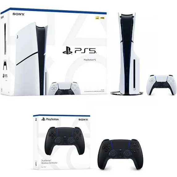 PlayStation 5 Slim Console + PlayStation 5 DualSense Wireless Controller Midnight Black | Walmart (US)