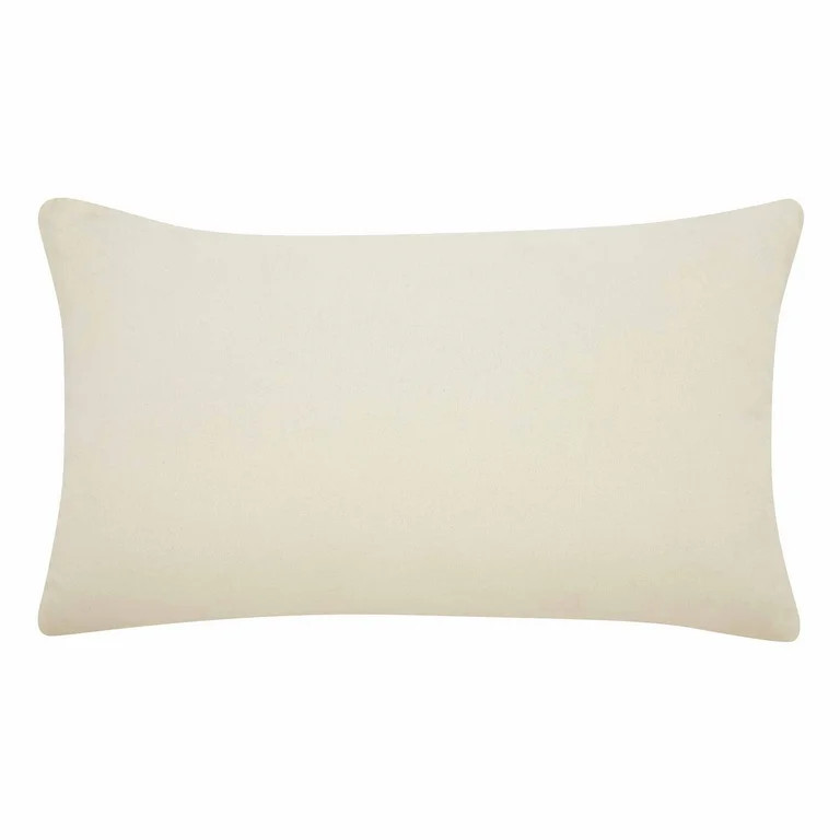 Better Homes & Gardens 14" x 24" Beige Chunky Woven Plaid Decorative Pillow | Walmart (US)