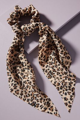 Emma Leopard Scarf Ponytail Holder | Anthropologie (US)