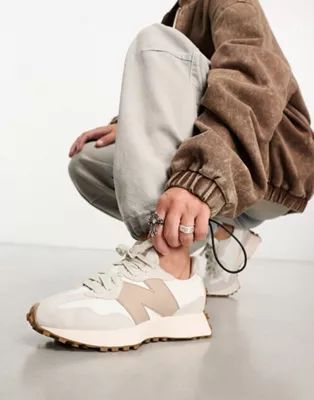 New Balance 327 sneakers in white & tan | ASOS (Global)