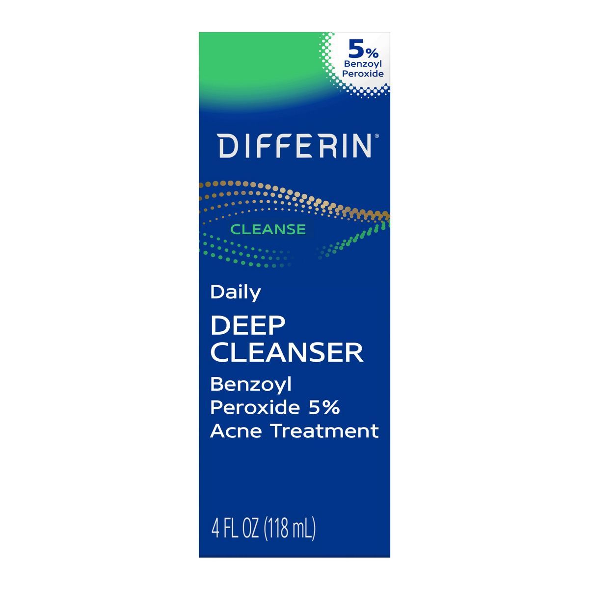 Differin Daily Deep Cleanser Acne Face Wash with Benzoyl Peroxide - 4 fl oz | Target