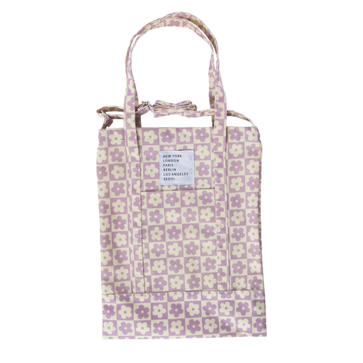 printed cotton canvas tote bag 17in x 13in | Five Below
