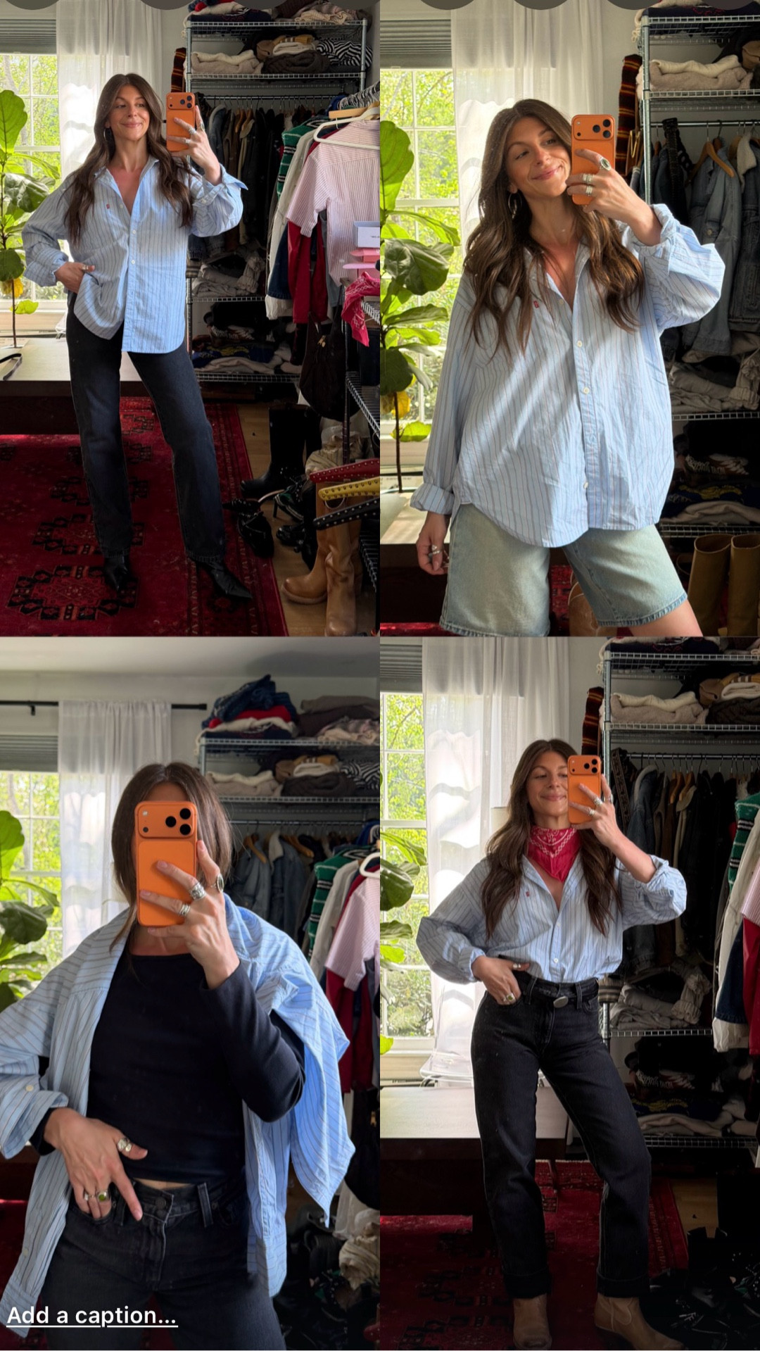 the most perfect button-down, wearing a medium! jeans are 30L and I sized down in jorts (regular size if you want a slight baggier fit!) 🤍 
@levis #levisltkpartner