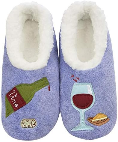 Snoozies Pairables Sherpa-lined Slipper Socks - Fuzzy and Cute Slippers for Women with Non-Slip S... | Amazon (US)