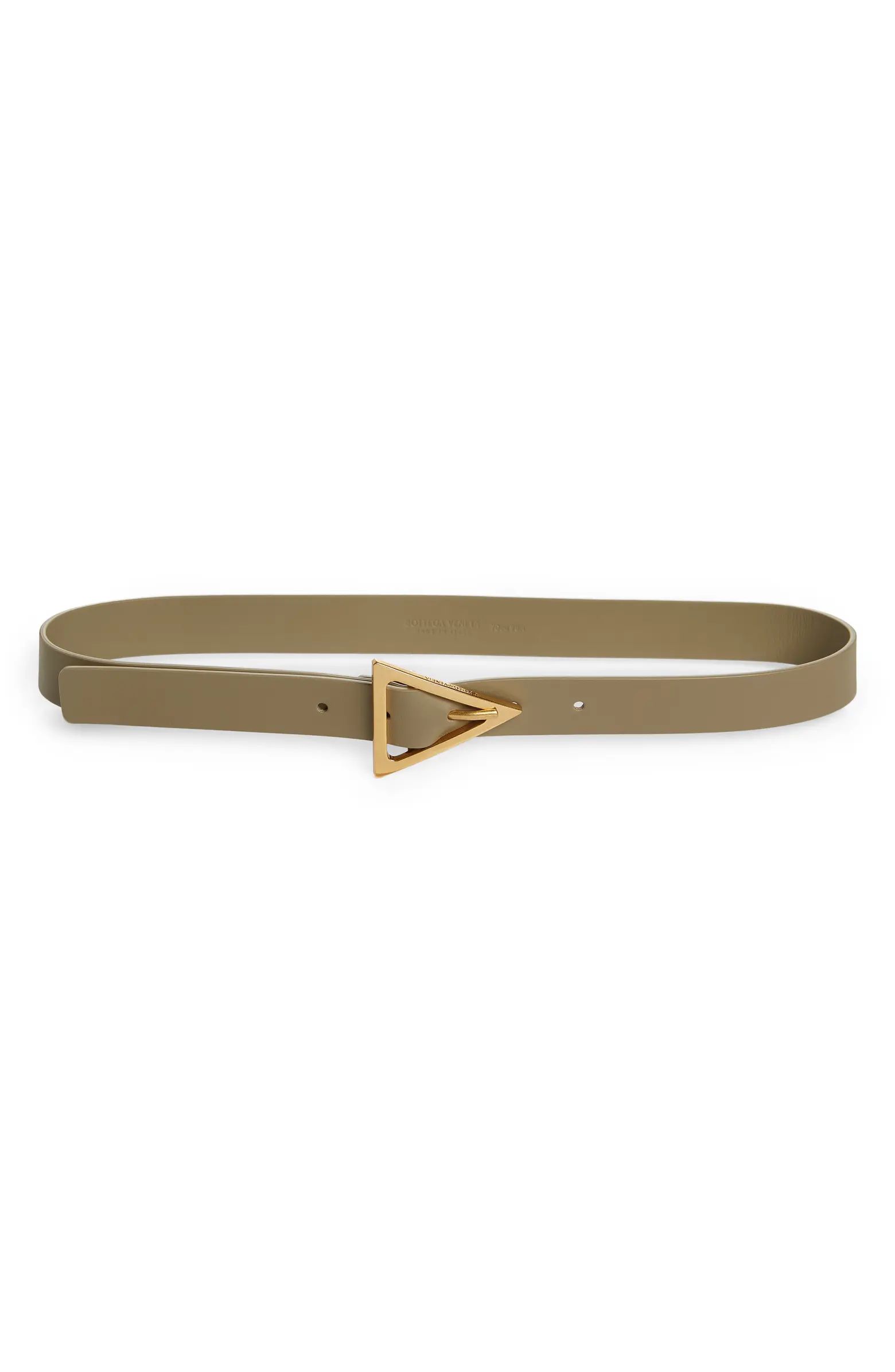 Triangle Buckle Leather Belt | Nordstrom