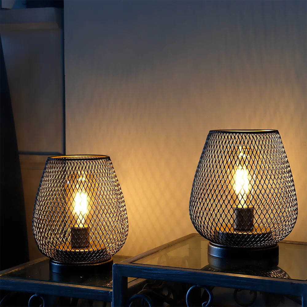 6.7" Battery Powered Outdoor Table Lamp (Set of 2) | Wayfair North America