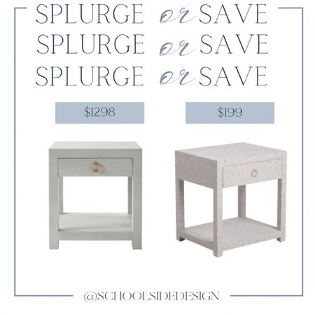 What an amazing look for less of the Serena and lily Driftway nightstand! 

Coastal furniture, linen nightstand, Serena and Lily nightstand, designer inspired, look for less, designer dupe

#LTKhome #LTKsalealert #LTKstyletip