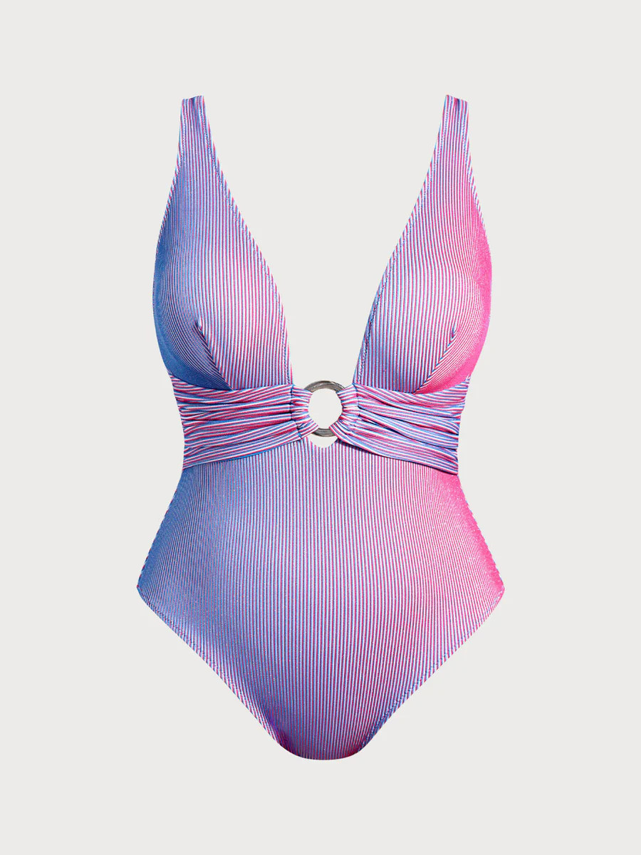 Multi O-Ring Plus Size One-Piece Swimsuit & Reviews - Multi - Sustainable Plus Size One-Pieces | ... | BERLOOK