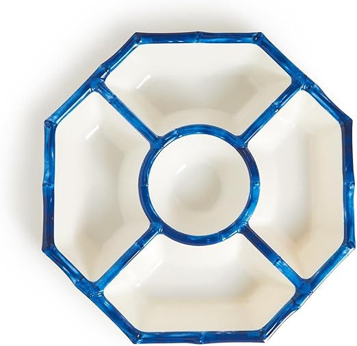 Two's Company Blue Bamboo Touch Chip And Dip | Amazon (US)