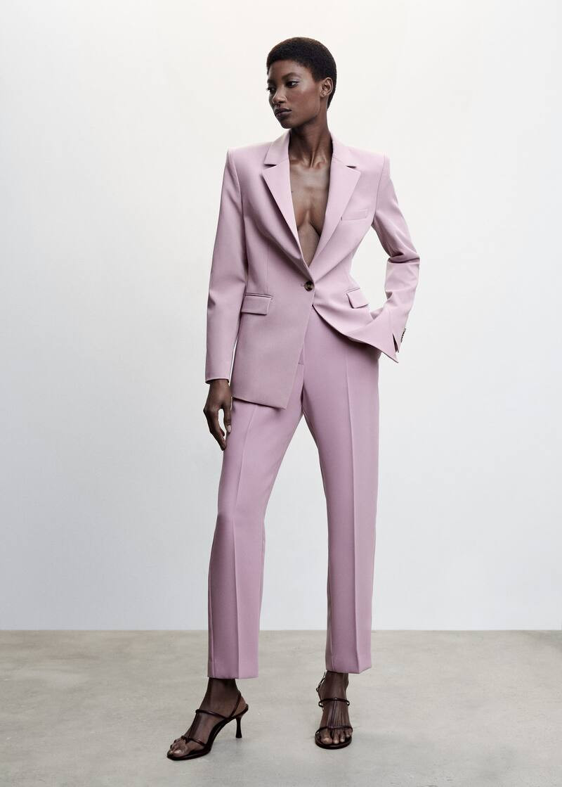 Button suit blazer | MANGO (US)