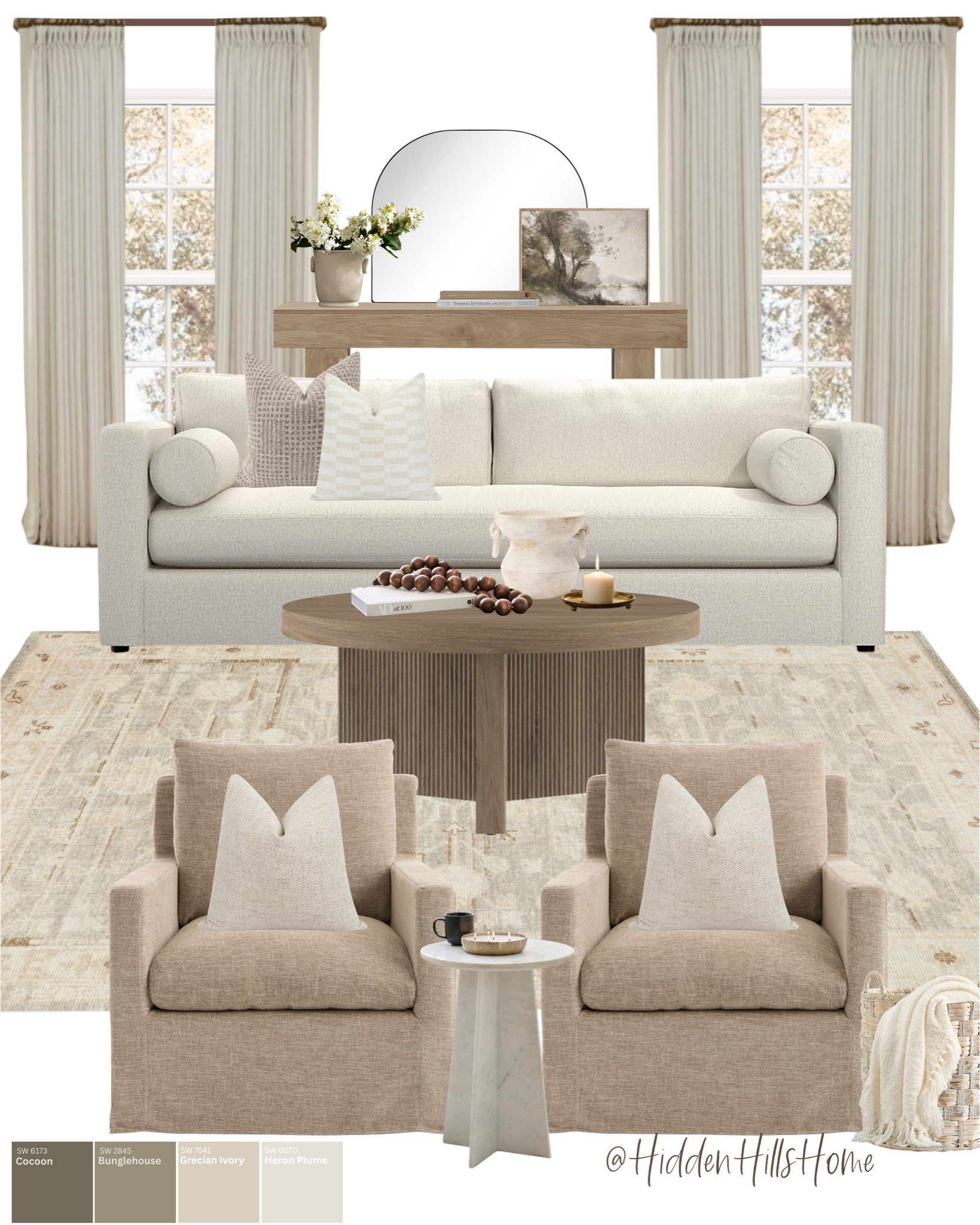 Cozy living room decor, living room mood board, living room design, home decor, coffee table decor, affordable furniture #livingroom

#LTKHome #LTKSaleAlert #LTKSeasonal