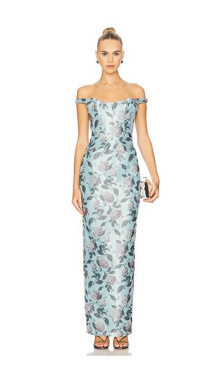 Katie May Tempest Gown in Misty Bloom. Size S | Revolve Clothing (Global)
