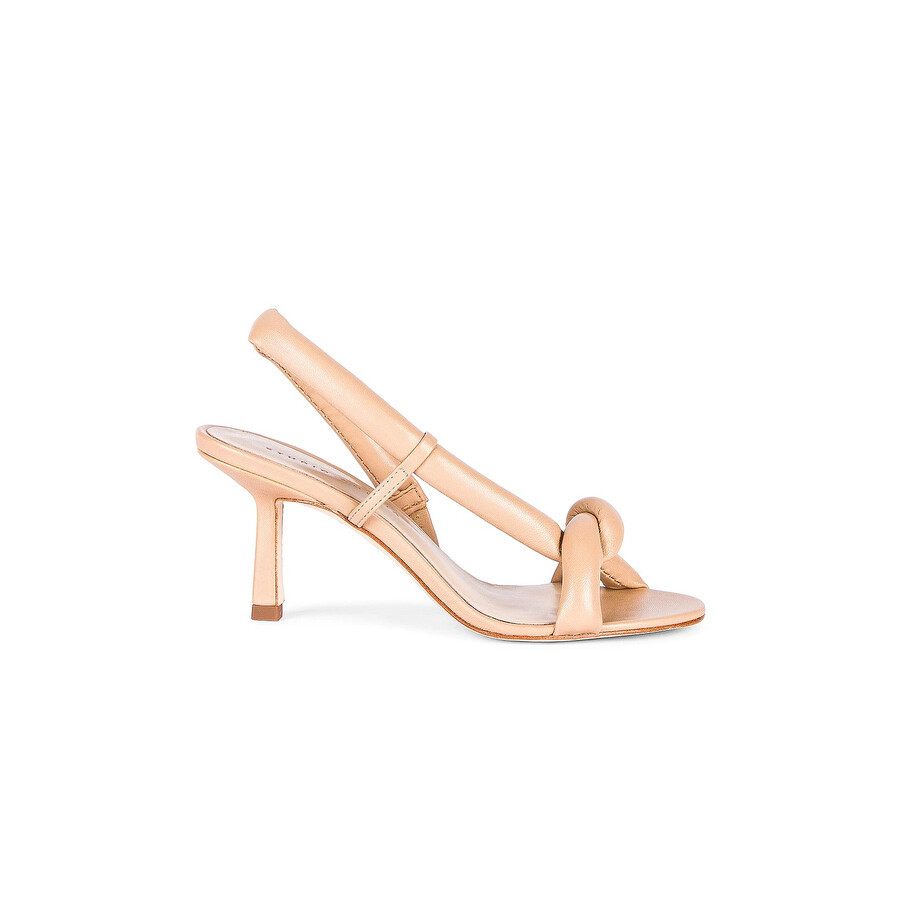 Studio Amelia Ladies Beige Tubular Pretzel 75 Heel Sandals | Jomashop.com & JomaDeals.com