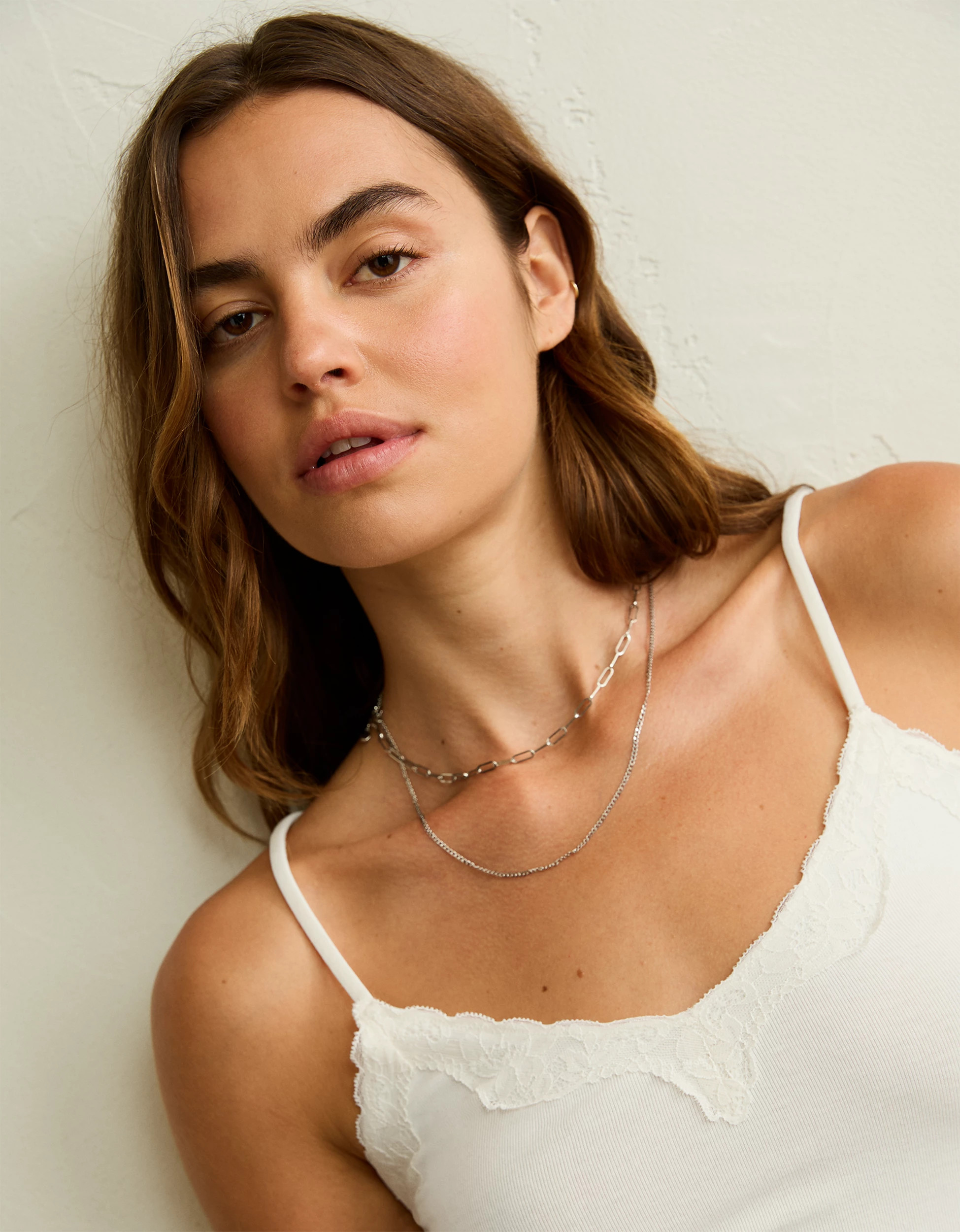 AE Lace Trim Cozy Cami | American Eagle Outfitters (US & CA)