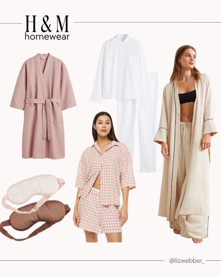 H&M Homewear

Pajamas, bath robe, satin pajamas, H&M finds, H&M home, sleeping mask, robes

#LTKunder50 #LTKFind #LTKhome