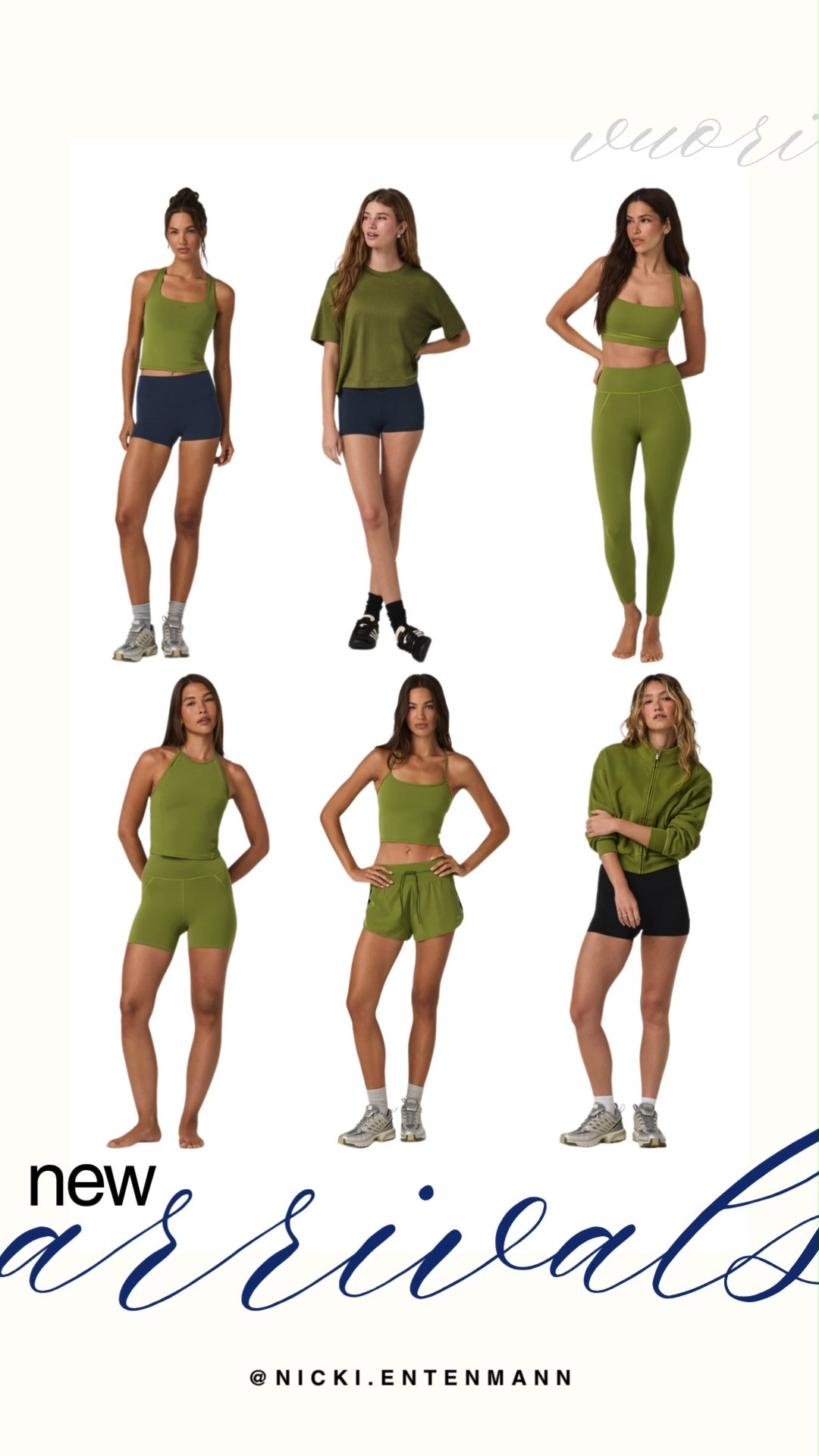 Discover the latest Vuori new arrivals showcasing effortless active sets in vibrant moss and olive green tones. This collection features performance sports bras, high-waisted leggings, fitted biker shorts, relaxed tees, and cozy zip jackets paired with navy and black bottoms. Refresh your preppy athleisure rotation with these ultra-soft autumn fitness staples.

#vuori #vuoriclothing #newarrivals #activewear #athleisure #fallfitness #workoutstyle 

 #LTKootd #LTKfitnessgoals #LTKActive