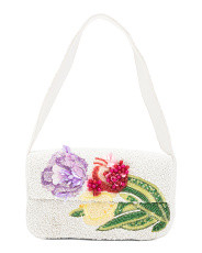 Beaded Floral Shoulder Bag | TJ Maxx