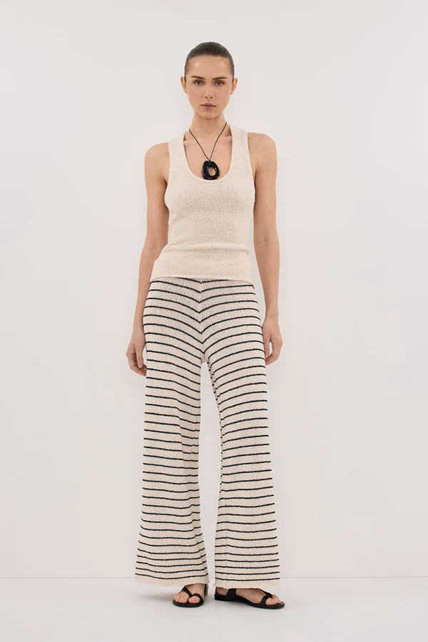 ASPEN SANDSTONE STRIPE KNIT PANT | DISSH