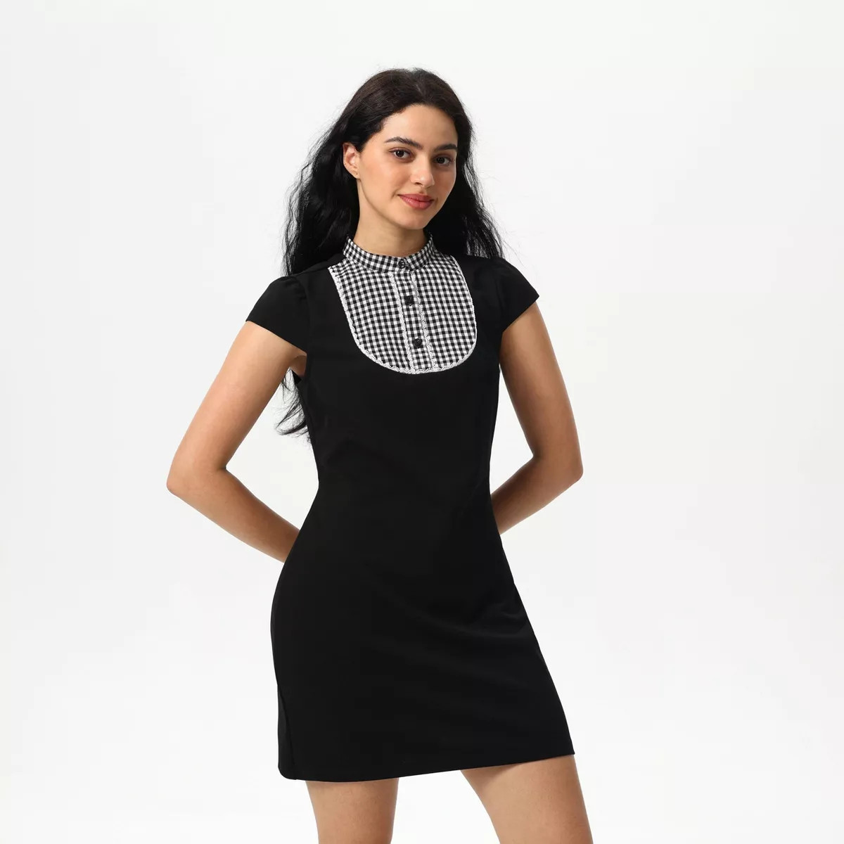 Women's Cap Sleeve Knit Mini Dress - Wild Fable™ Black | Target