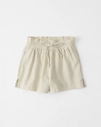 Linen-Blend Pull-On Shorts | Abercrombie & Fitch US & UK