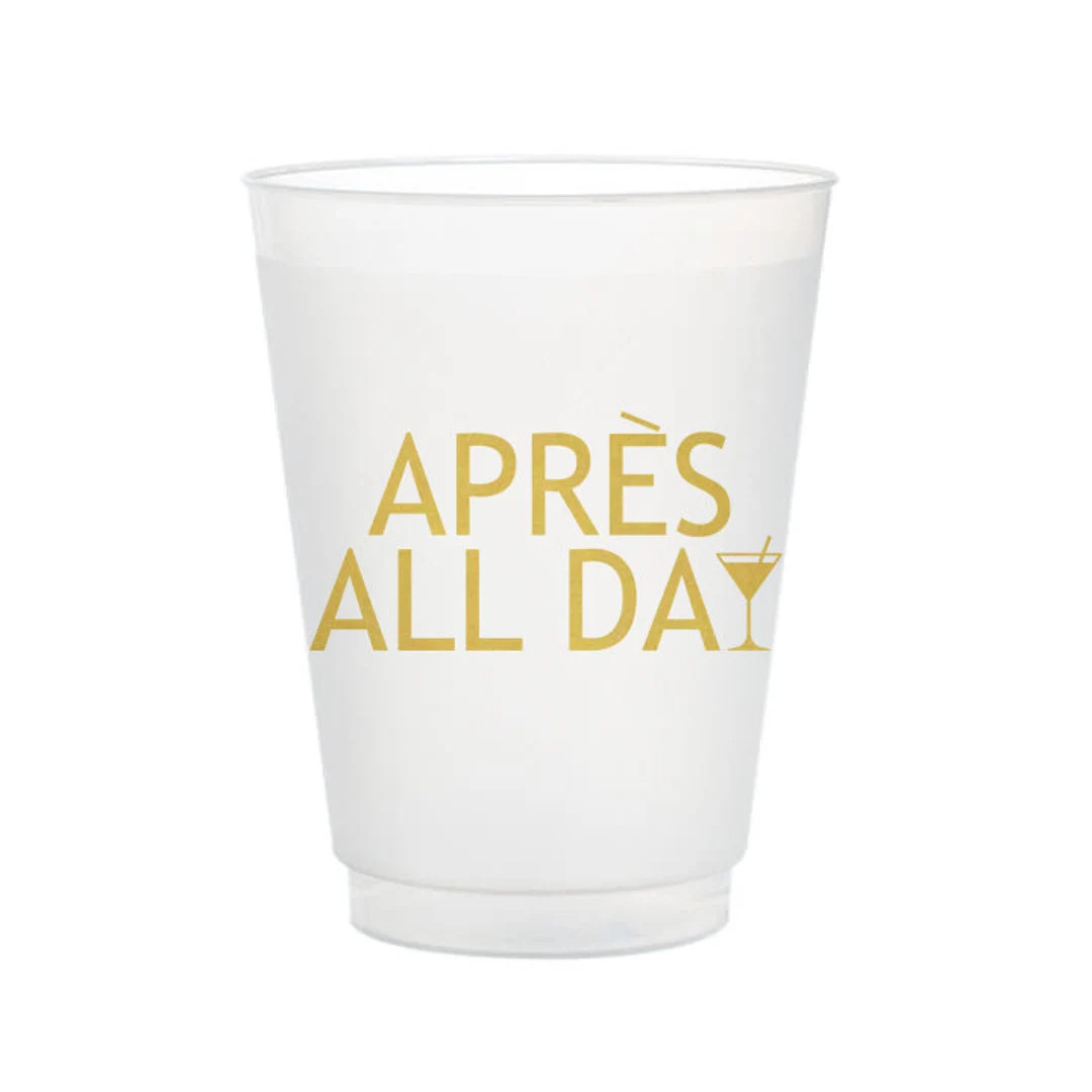 Apres All Day Frost Flex Cups, Frost Flex Party Cups, Shatterproof Party Cups, Party Supplies, Sk... | Etsy (US)