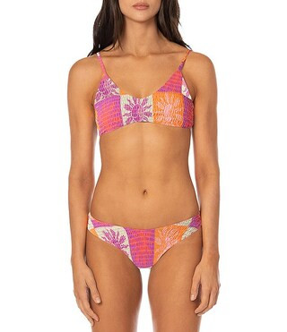 Maaji Liberties Patch Play Reversible Bralette Swim Top & Splendor Patch Play Reversible Swim Bot... | Dillard's