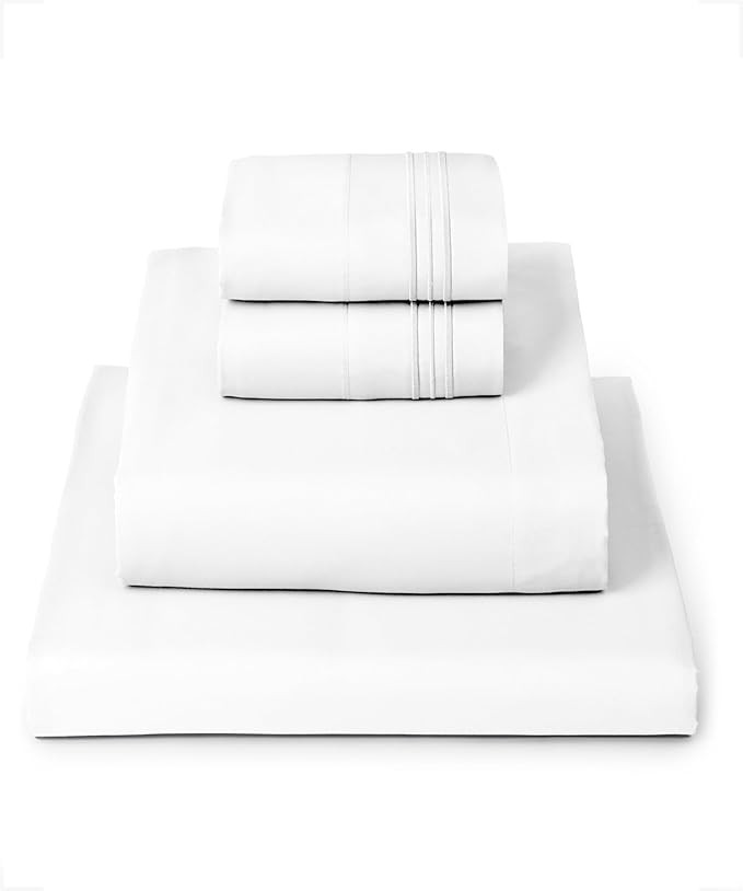Mellanni Queen Sheets Set - 4 PC Iconic Collection Bedding - Hotel Luxury, Extra Soft, Cooling Be... | Amazon (US)