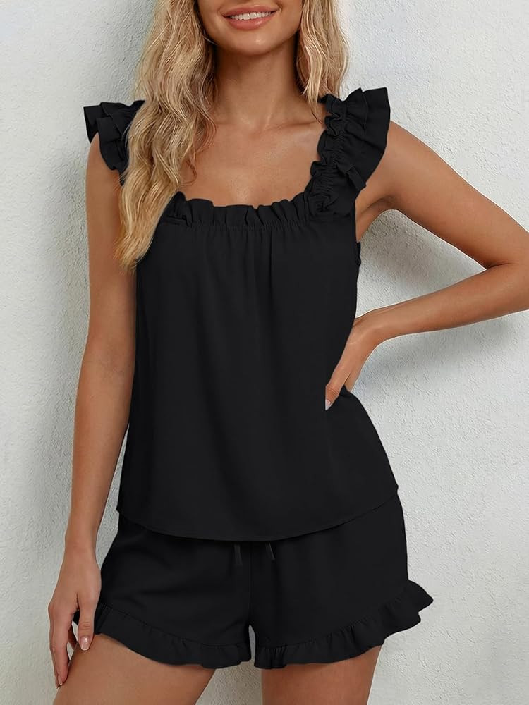 LILLUSORY Pajamas Sets for Women 2 Piece Cute Bridal Pjs Sexy Lounge Sleepwear Summer Outfits 202... | Amazon (US)