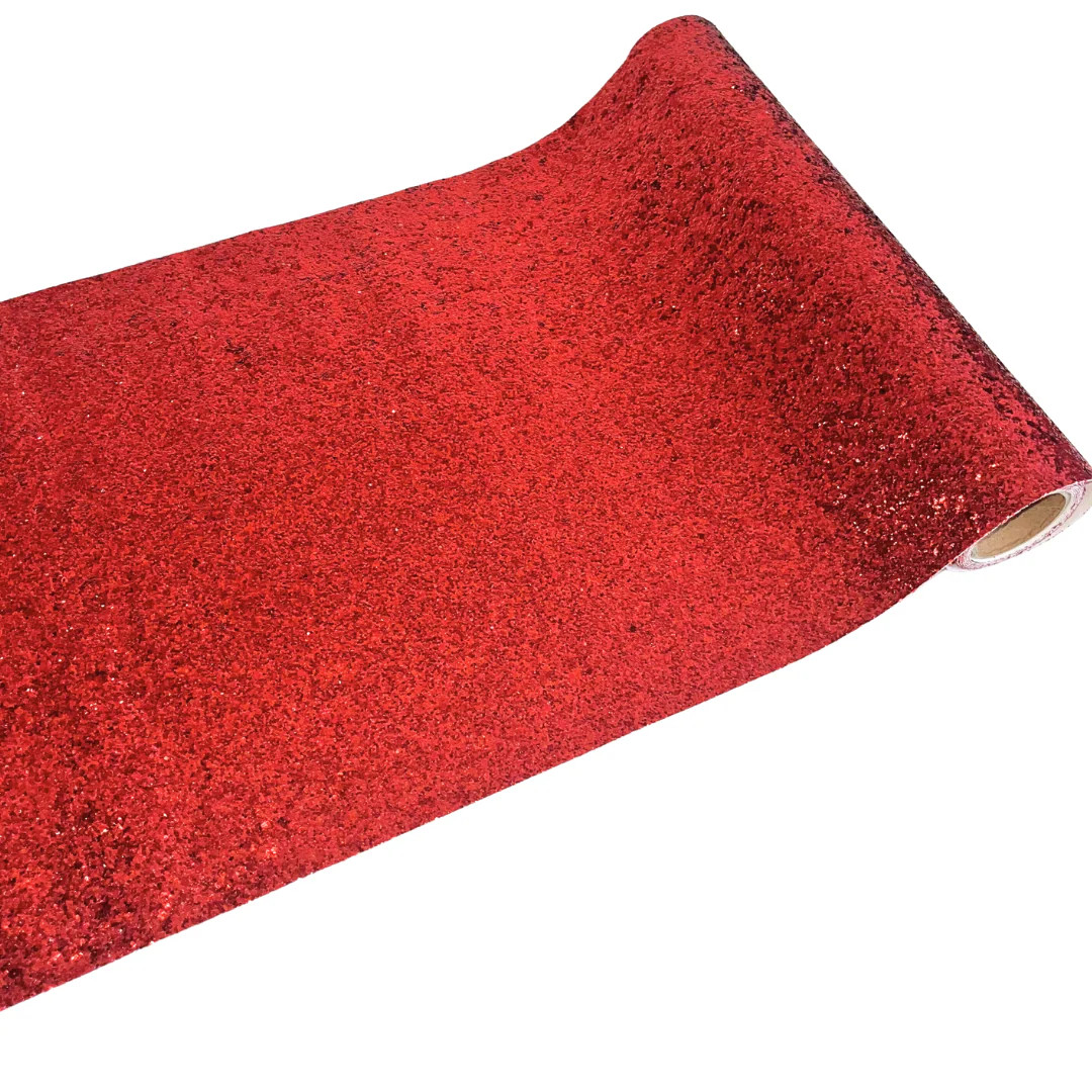 Metallic Red Glitter Table Runner | Ellie and Piper