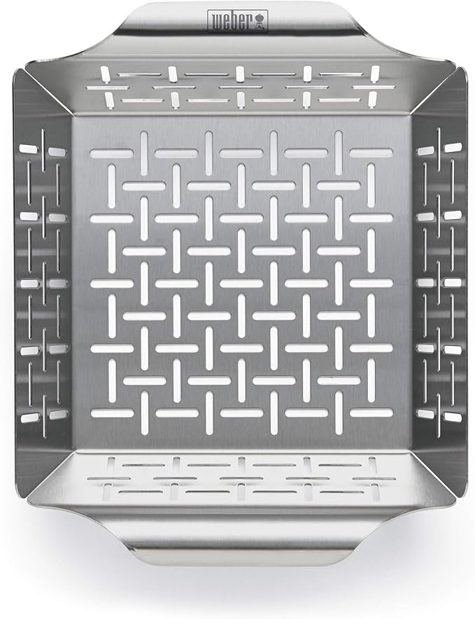 Weber Small Stainless Steel Vegetable Basket | Amazon (US)