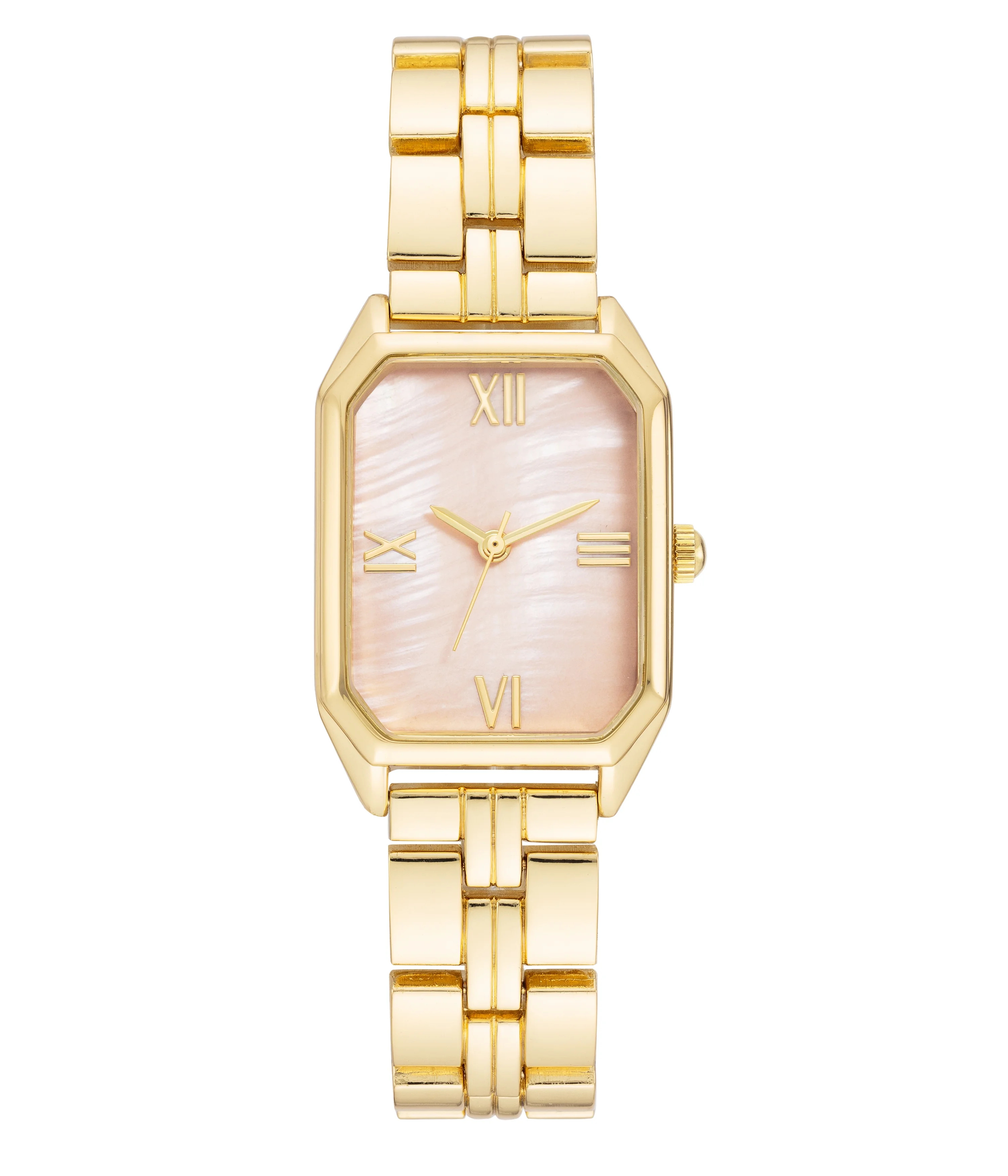 Time and Tru Gold Tone Metal Bracelet Ladies Watch - Walmart.com | Walmart (US)