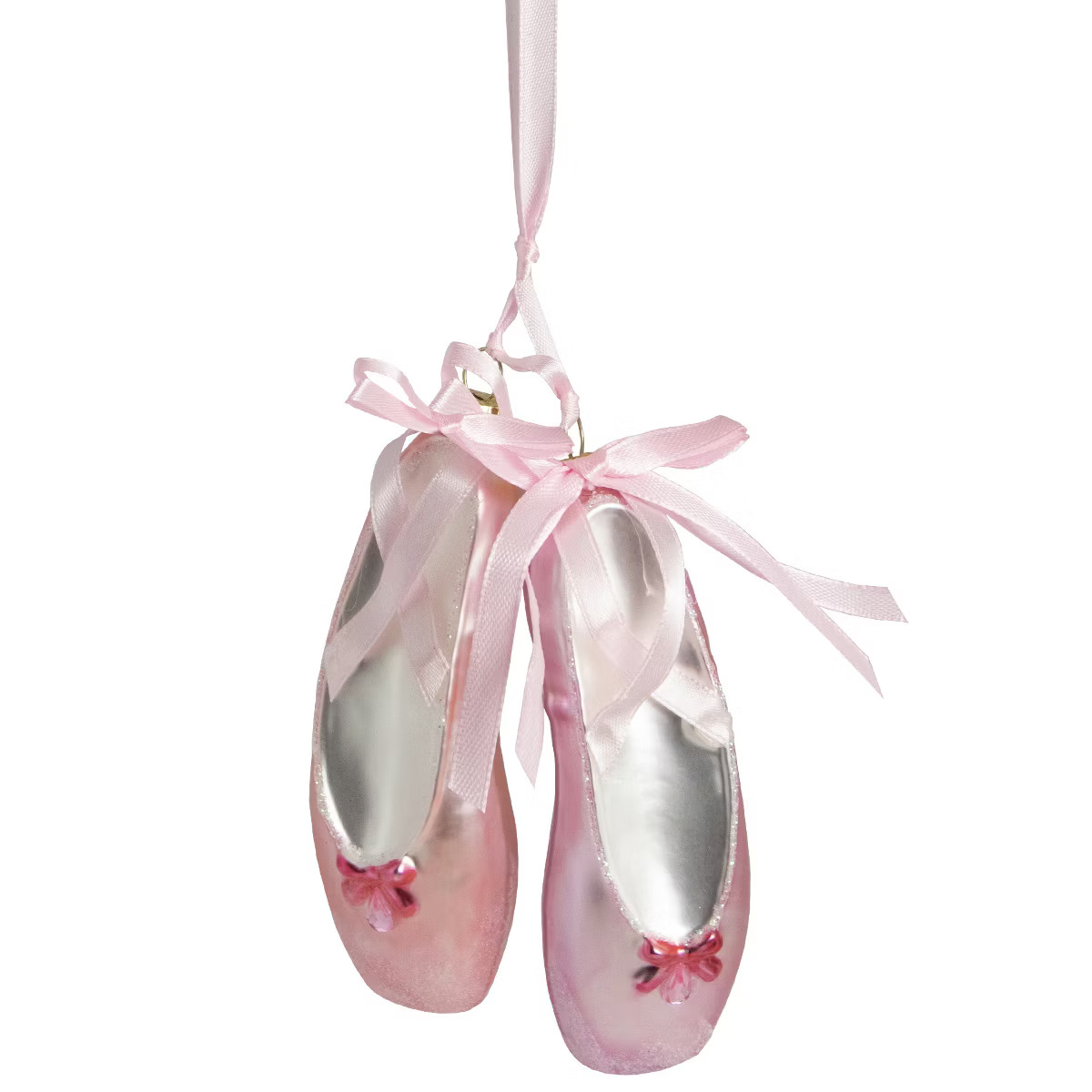 Northlight 4.5" Pink Ballet Slippers Glass Christmas Ornament | Target
