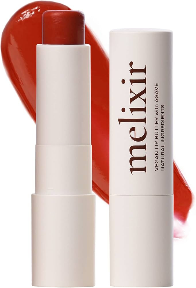 Melixir Vegan Lip Butter #03 Red Velvet(Tinted) (+11 more colors), Bee Free, Petrolatum Free, Dee... | Amazon (US)
