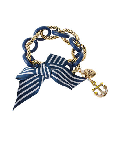 Betsey Johnson Ship Shape Bow and Anchor Bracelet | Lord & Taylor