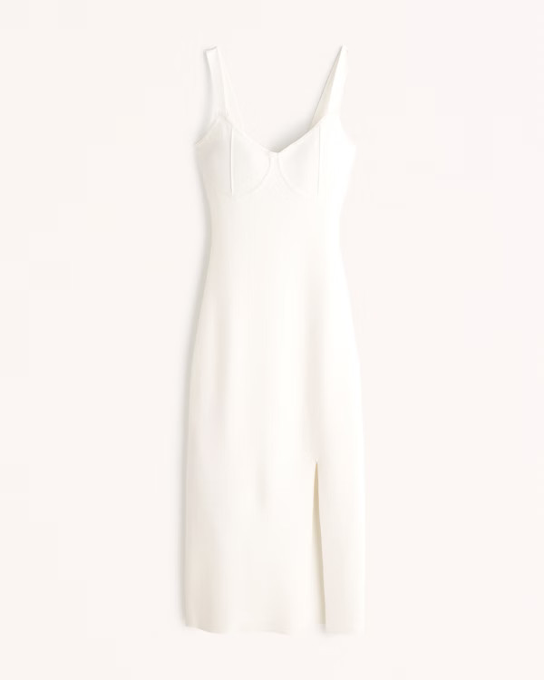 Women's Corset Midi Sweater Dress | Women's | Abercrombie.com | Abercrombie & Fitch (US)