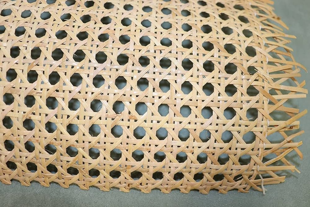18" Width Rattan Webbing for Caning Projects Natural Pre - Woven Open Mesh Cane - Natural Rattan ... | Amazon (US)