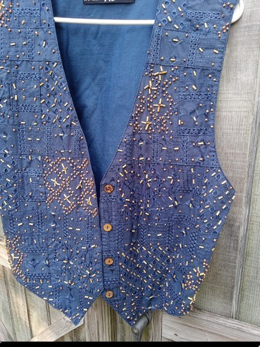 AJ Womans Beaded Vest Vintage. Size XL Beautiful   | eBay | eBay CA